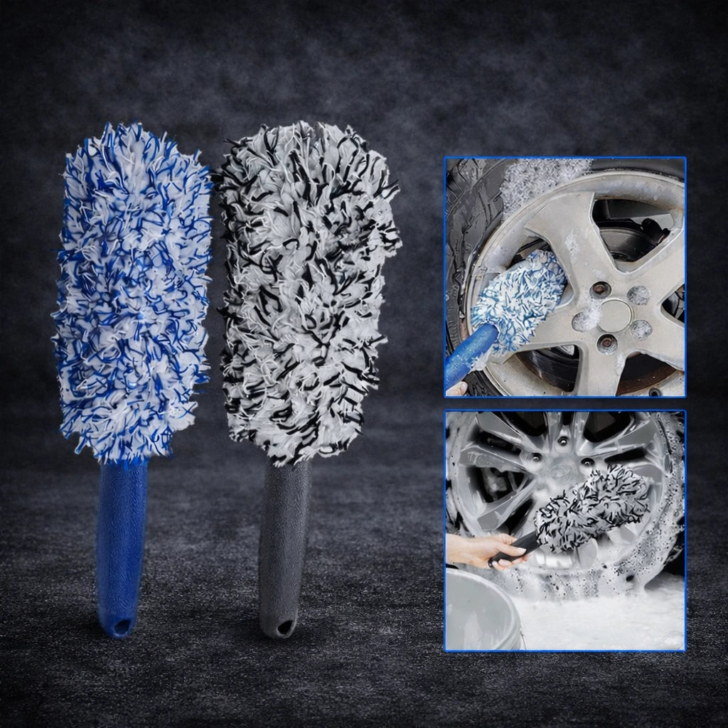 CarGlo Premium Felgenbürste – Weiche Wheel Brush für Felgen, Reifen & Radnaben