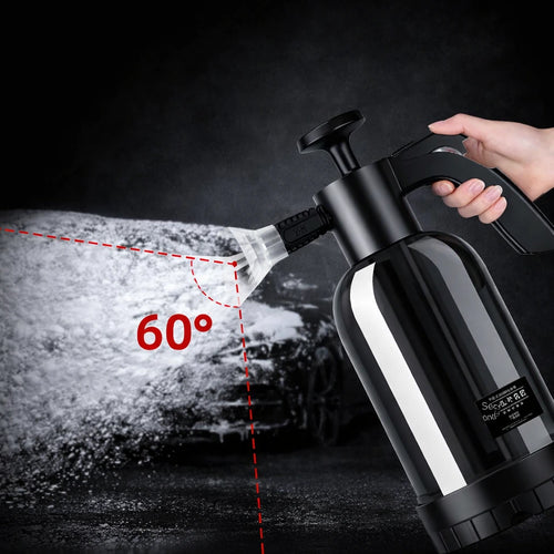 CarGlo Premium Handdruck-Schaumsprüher 2L mit 60-Grad-Fächersprühbild für die gleichmäßige Schaumanwendung bei der Autowäsche